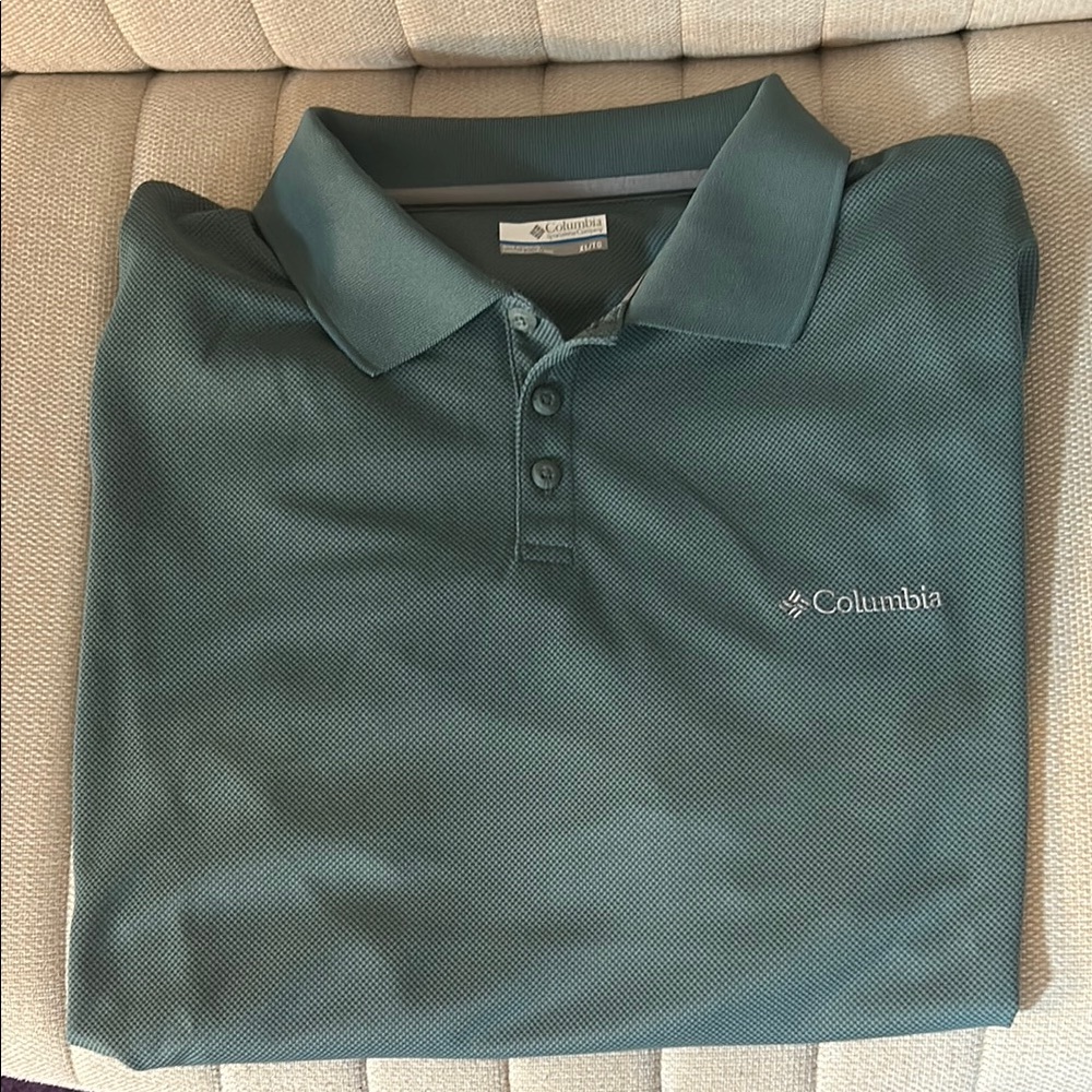 Columbia Men's Forest Green Polo Shirt